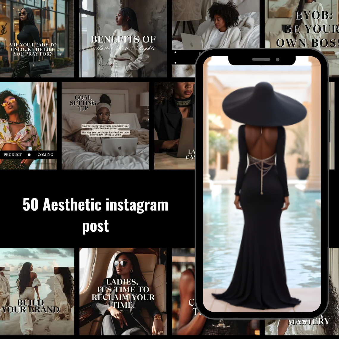2800+ Melanin Videos, Reels, Stories and Stock Photos Pack | Inspiring & Motivational Content | Including Master Selling Rights