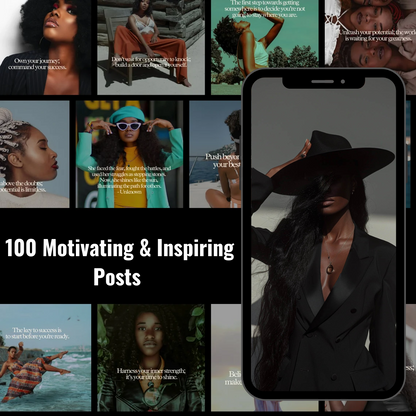 2800+ Melanin Videos, Reels, Stories and Stock Photos Pack | Inspiring & Motivational Content | Including Master Selling Rights