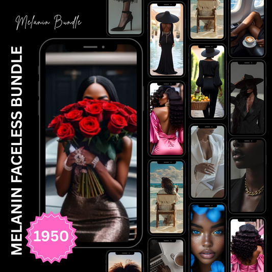 2800+ Melanin Videos, Reels, Stories and Stock Photos Pack | Inspiring & Motivational Content | Including Master Selling Rights